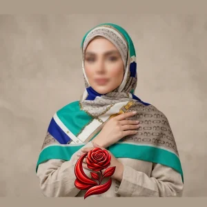 روسری سیا اسکارف طرح آوا قواره 140